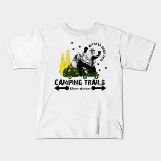 Camping Trails - witness bear skin Kids T-Shirt